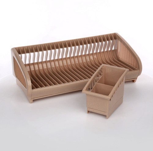 Altom SUSZARKA DO NACZYŃ Z OCIEKACZEM BEŻOWA 47,5X22X20CM 5900119131914