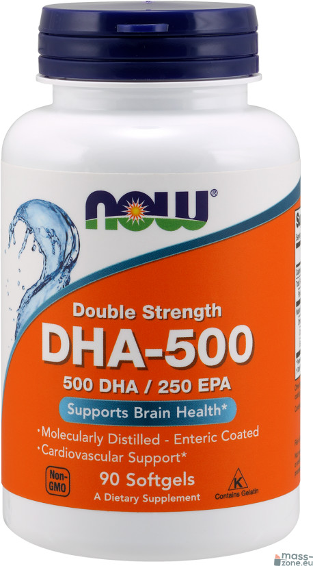 Now Foods DHA-500 Double Strength 500 DHA / 250 EPA - 180 kapsułek