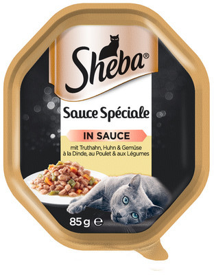 Sheba Sauce Speciale 85 gx22 z Indykiem Kurczakiem i Warzywami mokra karma dla kotów