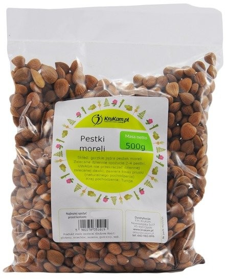 KruKam Pestki Moreli (jądra) Gorzkie 500g