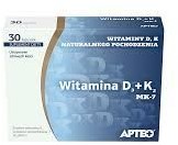 Synoptis PHARMA Witamina D3+K2 MK-7 APTEO, 30 kapsułek Wysyłka kurierem tylko 10,99 zł