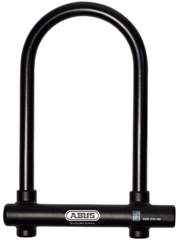 Abus cuh 210 HB 230 18 Bügelschloss, zabezpieczenie przed kradzieżą, z certyfikatem na motocykl, SRA, 26 cm, czarny 56327