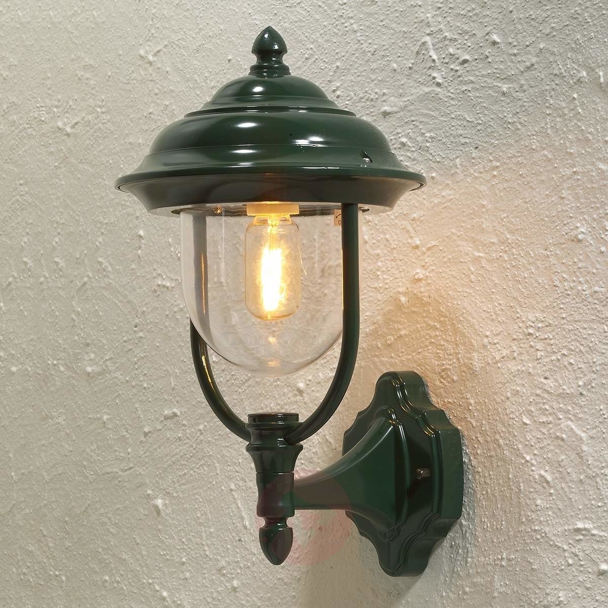 Konstsmide Zewnętrzna lampa ścienna PARMA, zielony