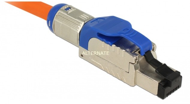 Delock 86487 wtyczka RJ-45 Niebieski, Srebrny, Plug