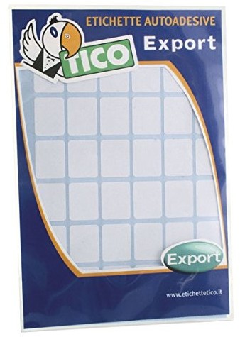 TICO Tico E-7527 10 arkuszy tikette samoprzylepne, biały E-7527