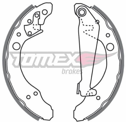 Tomex BRAKES Zestaw szczęk hamulcowych BRAKES TX 20-24 TX 20-24
