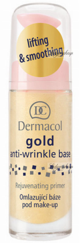 Dermacol Gold Anti-Wrinkle Base - Złota, odmładzająca baza pod makijaż - 20 ml