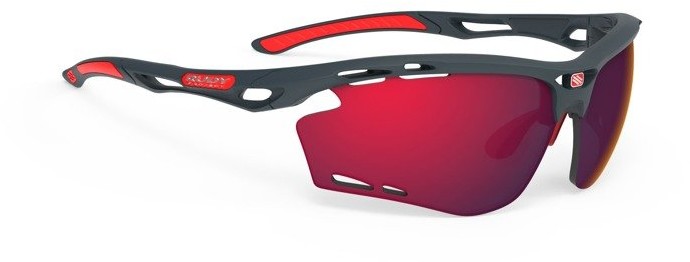 Rudy Project okulary PROPULSE CHARCOAL MATTE MULTILASER RED czarno-czerwone