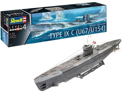Revell Model plastikowy German Submarine Type IX C U67/U154 DARMOWA DOSTAWA! GXP-710746