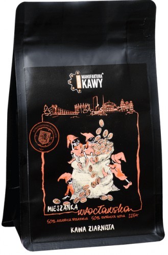 Manufaktura Siedlecka Kawy Kawa Ziarnista Mieszanka Wrocławska 225g - Siedlecka Kawy