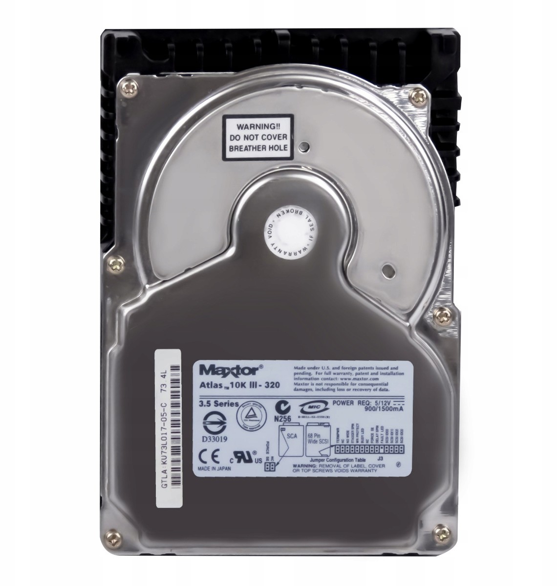 Maxtor Atlas 10K III 73GB 10K 8MB Scsi 3.5' KU73L0