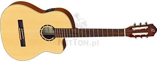 Ortega RCE125SN Gitara elektro-klasyczna z pokrowcem B152-1375F