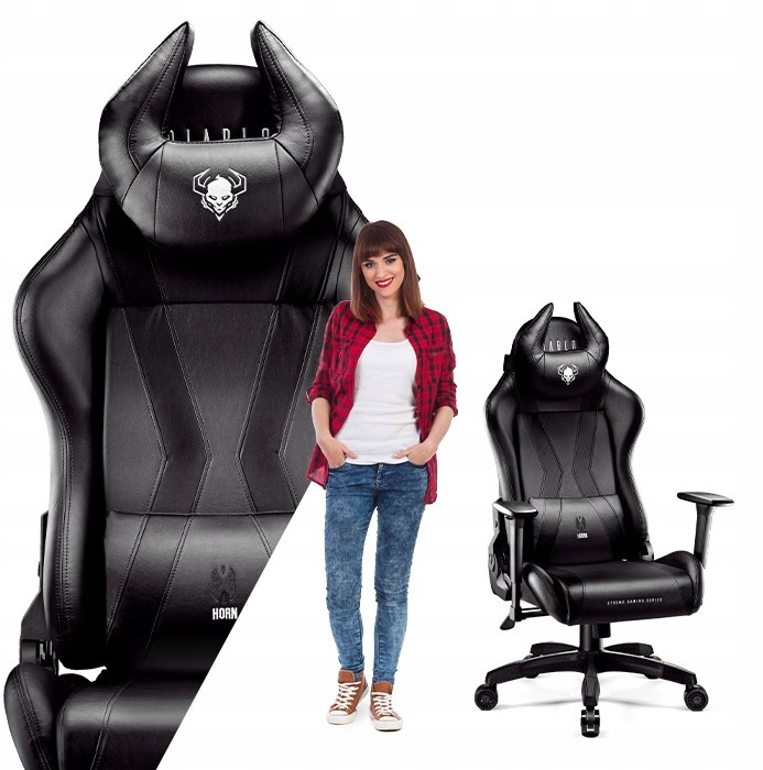 Fotel biurowy Obrotowy gamingowy Diablo X-horn L