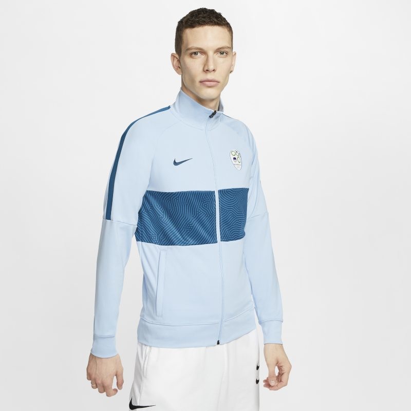 Nike Męska piłkarska bluza dresowa Słowenia - Niebieski CI8373-436