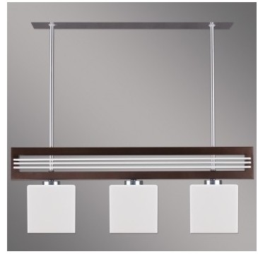 Luxera Lampa wisząca SANGA 3xE14/60W brązowy