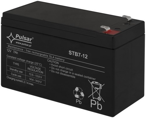 AGM PULSAR Akumulator 12V 7Ah STB7-12 STB7-12