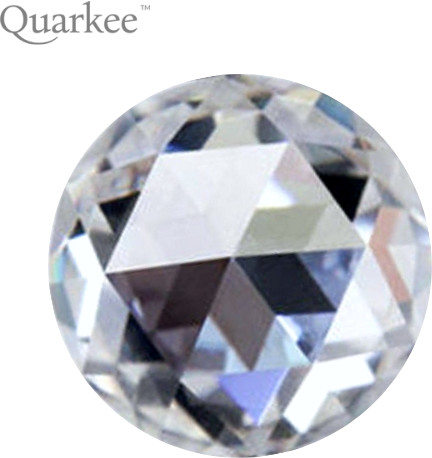 Quarkee Quarkee Moissanite Moonlight Glow szlif Rose Cut 3,0mm