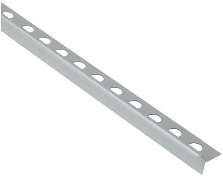 Cezar Profil do glaury Aluminium zewnętrzny 8 mm / 2.5 m Srebrny