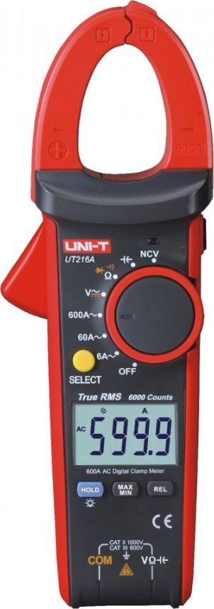 UNI-T Miernik cęgowy 600 A TrueRMS model UT216A LEC-MIE0187
