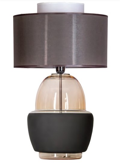 4concepts Lampa stołowa ARIEL AMBER BLACK L248110420
