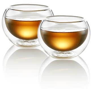 TEASOUL teasoul b6021493 kubek szklany podwójne schich, 2 sztuki, 60 ML