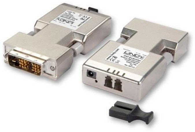 Lindy Przewód DVI-D Extender Fiber 1500m Single Link Multi-/Singlemode 38113