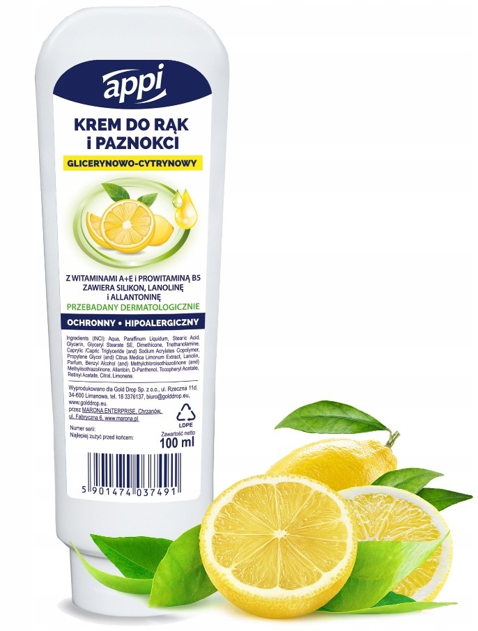 Krem Do Rąk I Paznokci Nawilżający 100ml Gliceryna
