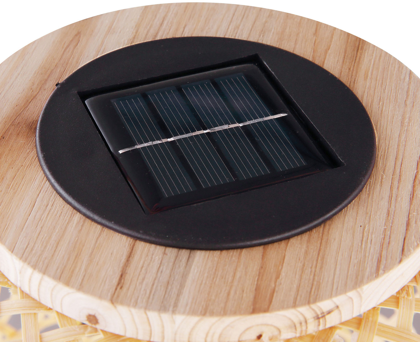 Globo Lampa solarna LED 33671 latarnia pleciony bambus