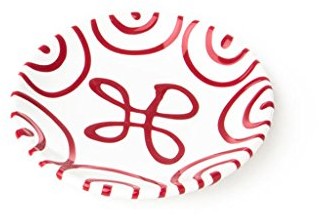 Фото - Тарілка Gmundner Ceramics Red Flamed, filiżanka ze spodkiem (Ø 15 cm)