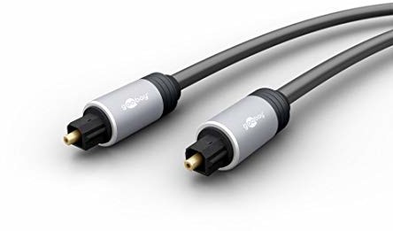 Goobay 77125 Toslink Digital Audio kabel przyłączeniowy światłowodowy kabel audio o najlepszej jakości audio, 1,50 m 77125