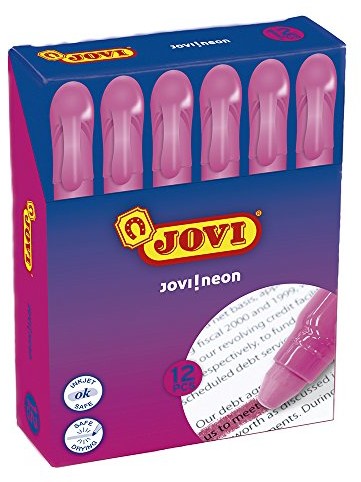 Unbekannt Jovi piórnik, 12 zakładek żelowych, różowy (1816) 1816