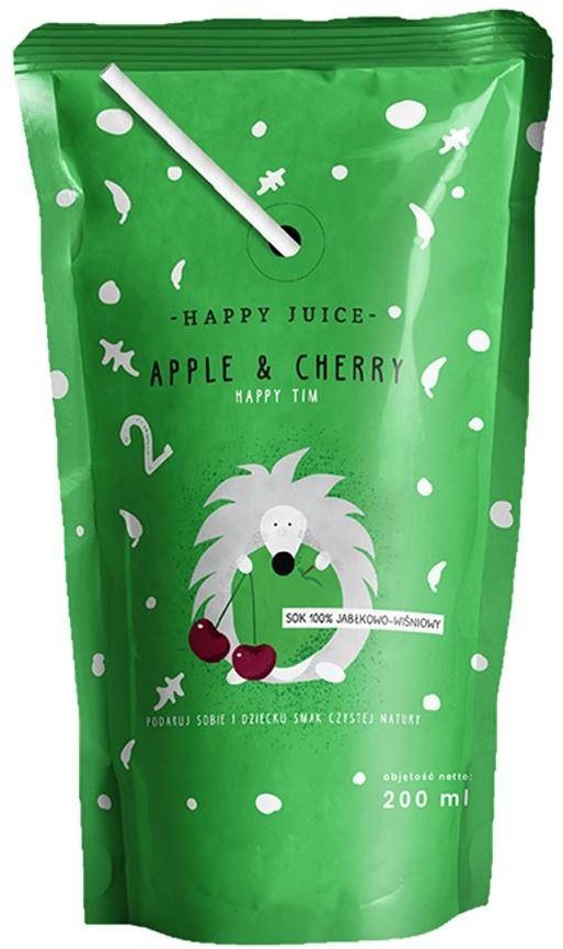 Happy Juice Sok jabłko-wiśnia Happy Juice, 200ml 5907729437917