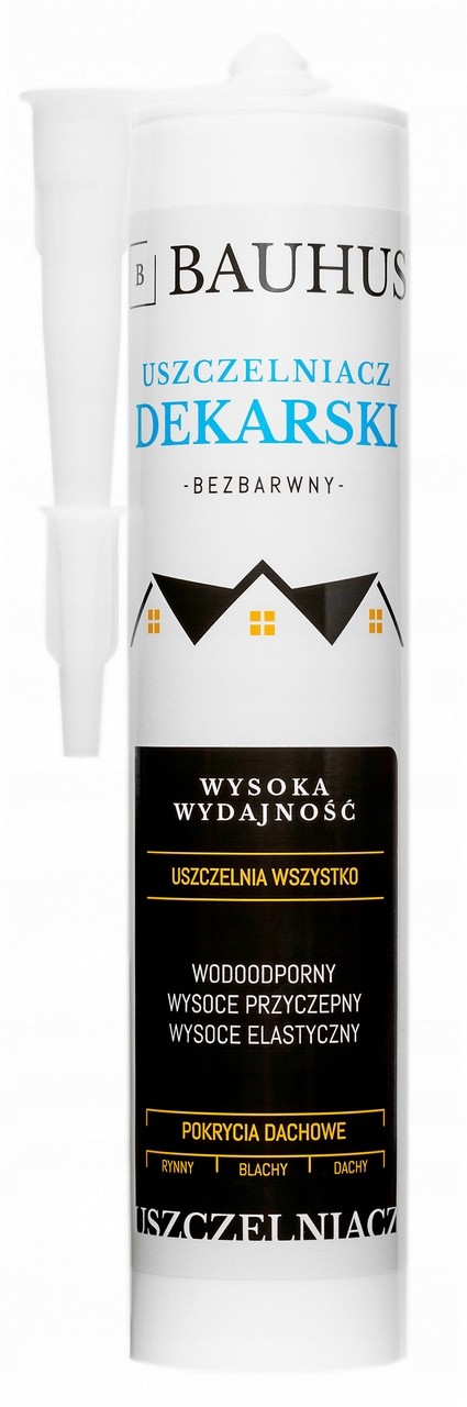 Uszczelniacz dekarski bezbarwny kauczukowy Bauhus