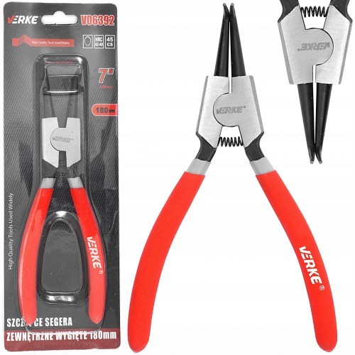VERKE SZCZYPCE SEGERA ZEWNĘTRZNE WYGIĘTE 180 MM VERKE V06392