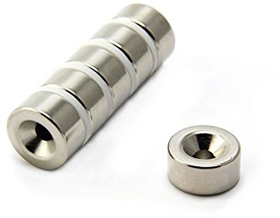 first4magnetsTM first4magnets f314 N-6 °C/umywalka magnesów neodymowych wyciągnąć północy, 11 kg, opakowanie z 6, metalowy, srebrny, grubość 20 MM średnica x 10 MM X 5,2 MM F314N-6