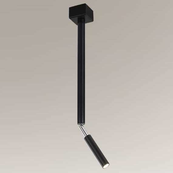 Shilo Plafon LAMPA sufitowa KOSAME 7796 industrialna OPRAWA metalowa tuba regulowana czarna 7796