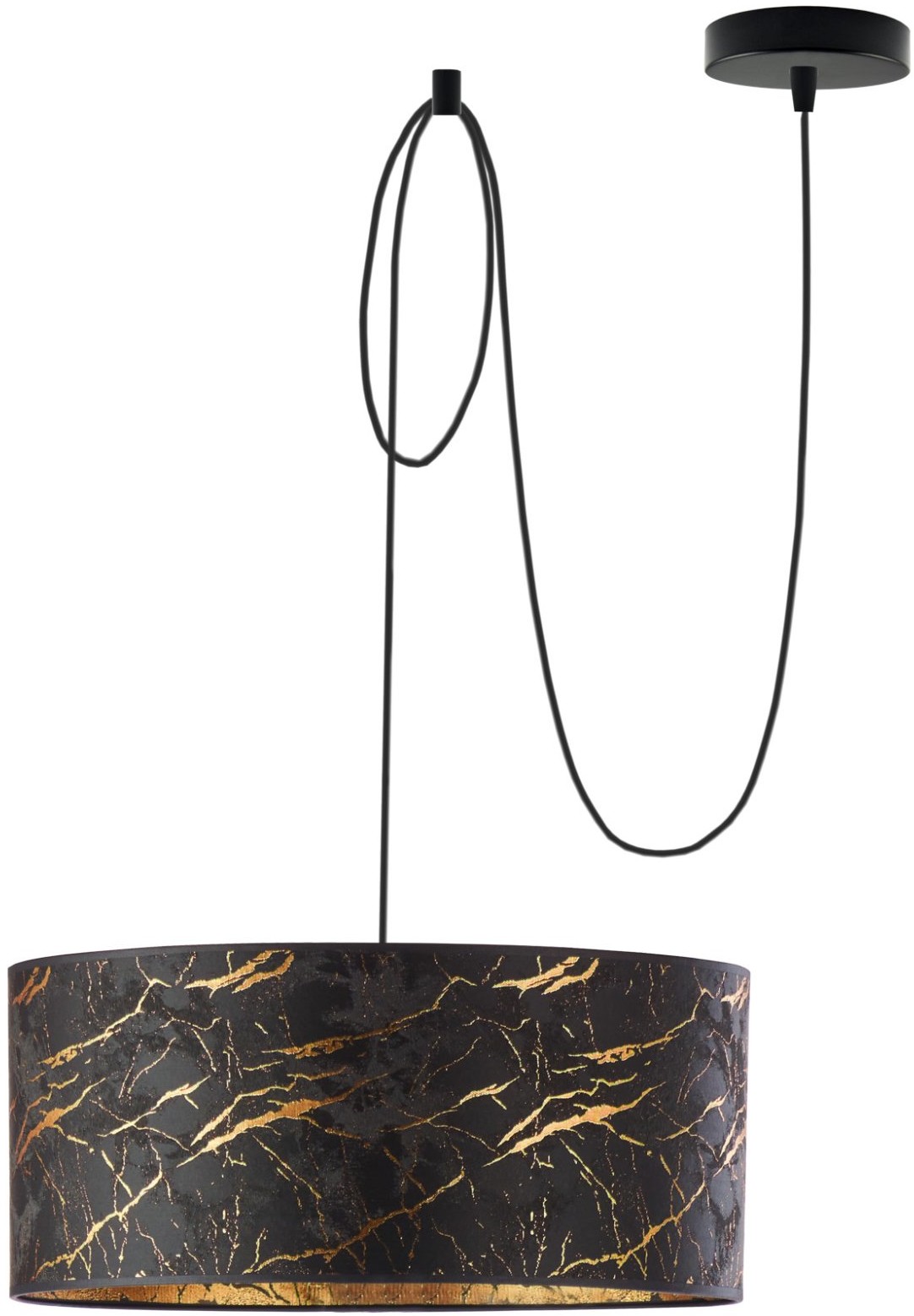 LYSNE Jednopłomienna lampa wisząca na regulowanym przewodzie WAIKIKI W1 MARMUR 400039/251 W1
