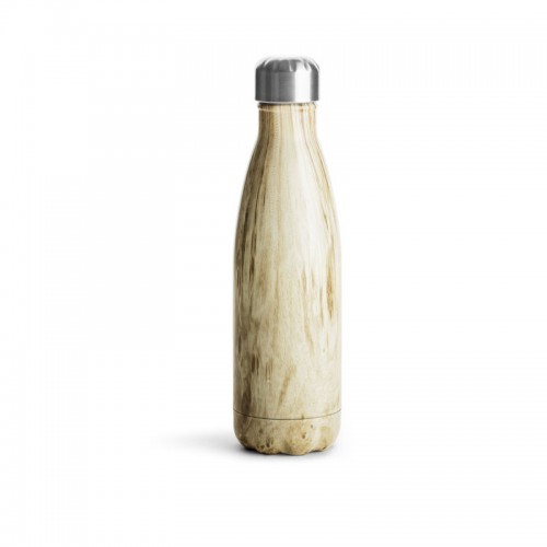 Sagaform To go - butelka stalowa termiczna, drewniany wzór, 0,5 l SF-5017895