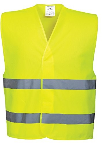 Portwest portwest unisex Hi-VIS Safety kamizelka z 2 wstążek, żółty C474YER4X/5X