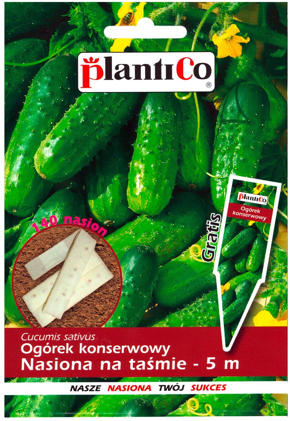 Plantico Ogórek - nasiona na taśmie 5m