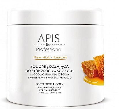 Apis Professional Zmiękczająca sól do stóp zrogowaciałych - Professional Softening Honey And Orange Salt Zmiękczająca sól do stóp zrogowaciałych - Professional Softening Honey And Orange Salt