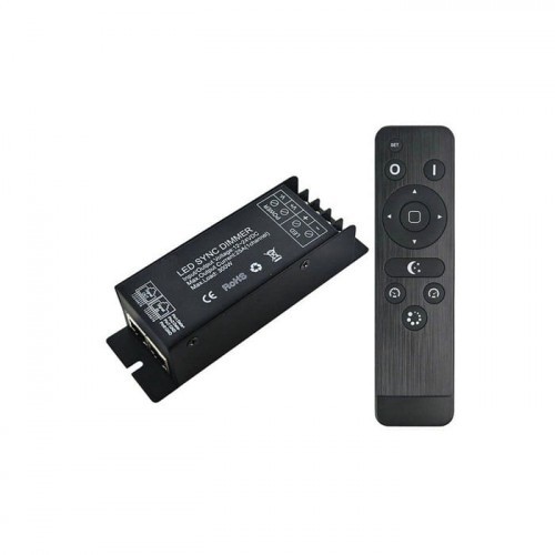 V-TAC Ściemniacz LED mono radiowy 25A RJ45 12-24V DC + pilot 3337