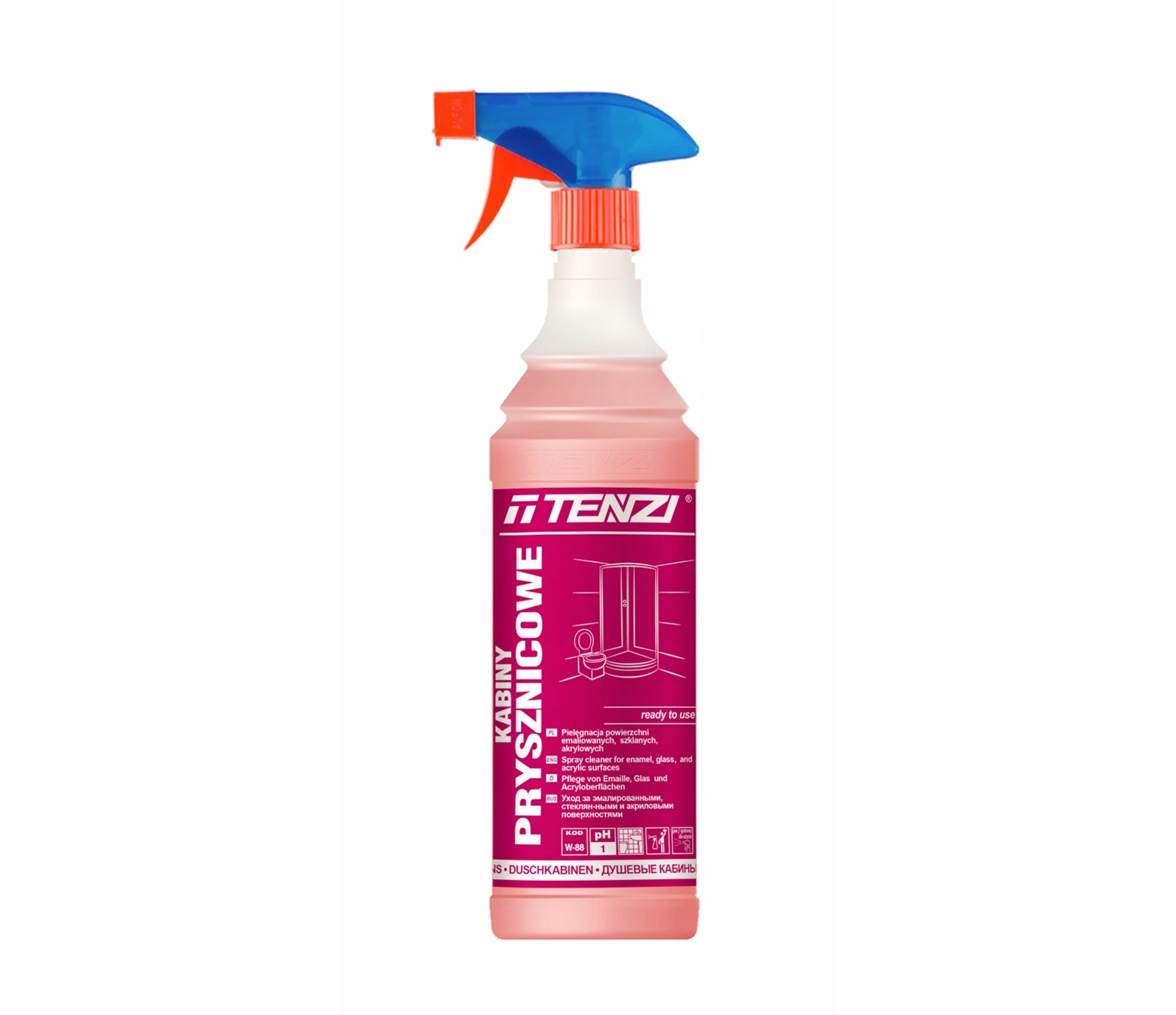 Tenzi Płyn Do Mycia Kabin Prysznicowych 1000 ml Fv