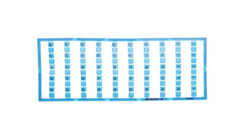 wago Oznaczniki Mini-WSB 1x 1-50 niebieski 264-900/000-006 264-900/000-006