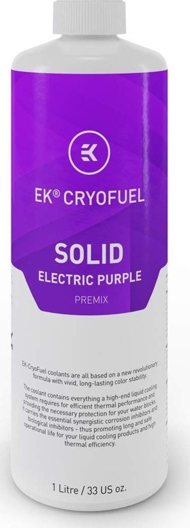 EK Water Blocks EK Water Blocks EK Water Blocks EK-CryoFuel Solid Premix Electric Purple 1000 WAEK-1593