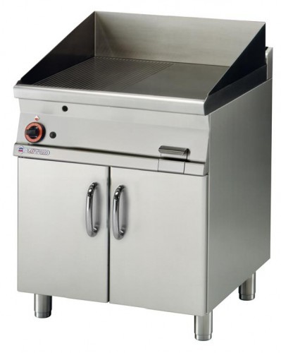 RM Gastro Płyta grillowa gazowa 1 gładka - 1 ryflowana chrom. FTLR - 76 GS
