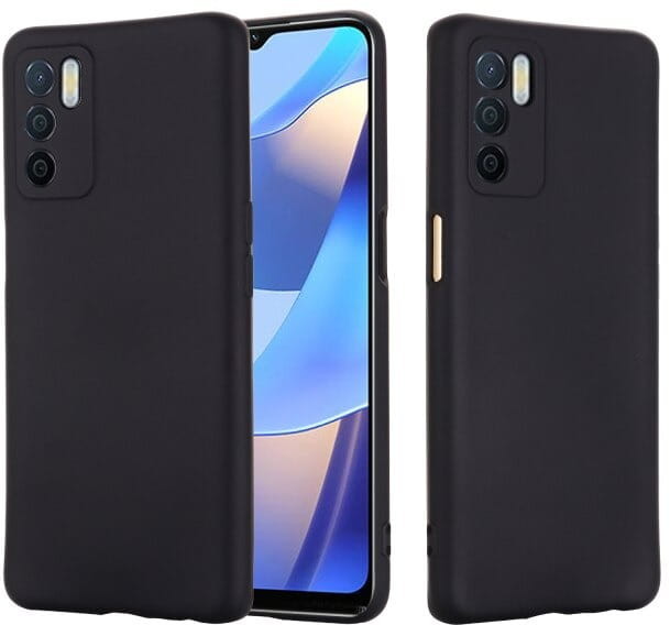 ST Etui Matt Silicone do Oppo A16 - czarny