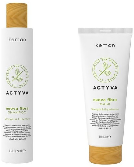 Kemon Actyva Nuova Fibra zestaw szampon 250ml + maska 200ml