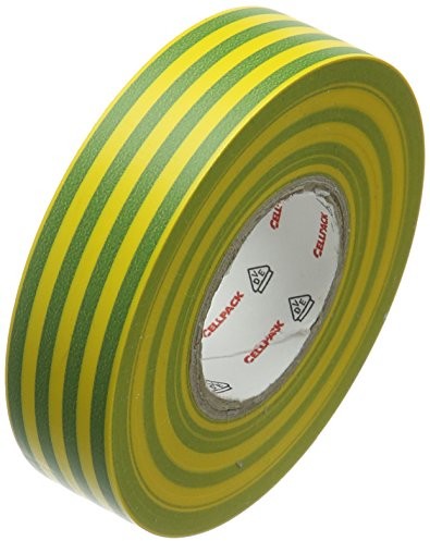 Cellpack Cell Pack 145796 128 0,15  19  25, Nastro D izolacja elektryczna PCW, żółto-zielona 145796