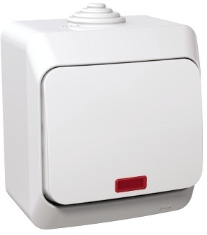 Schneider CEDAR-PLUS-Łącznik-krzyżowy-z-podświetleniem-IP44-biały WDE000571
